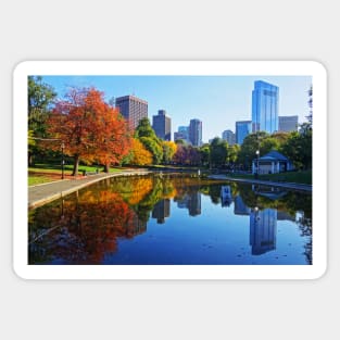 Autumn Foliage on the Boston Common Frog Pond Sticker